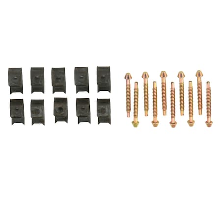 Kingston Brass Surface Mount Clip 10 Clips Pack, Brushed KSHDWR10